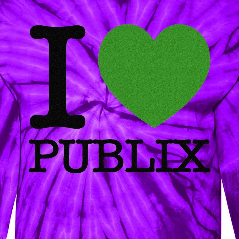 I Heart Publix Tie-Dye Long Sleeve Shirt