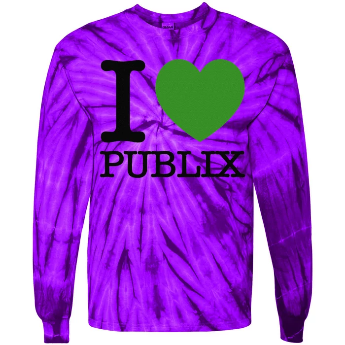 I Heart Publix Tie-Dye Long Sleeve Shirt