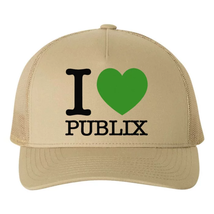 I Heart Publix Yupoong Adult 5-Panel Trucker Hat