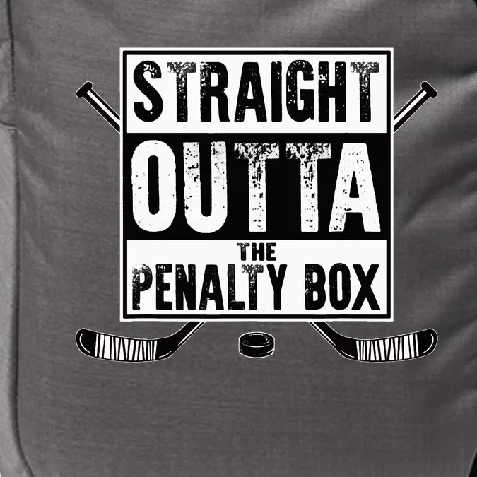 Ice Hockey Player Gift Straight Outta The Penalty Box Impact Tech Backpack