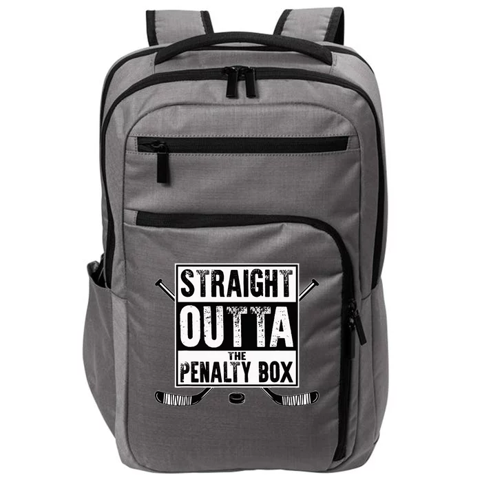 Ice Hockey Player Gift Straight Outta The Penalty Box Impact Tech Backpack