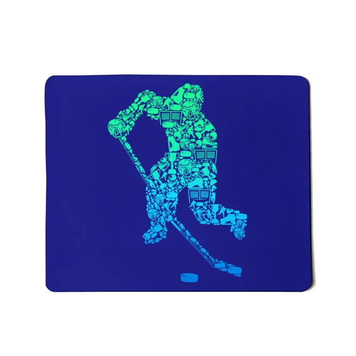 Ice Hockey Player Funny Gift Mousepad