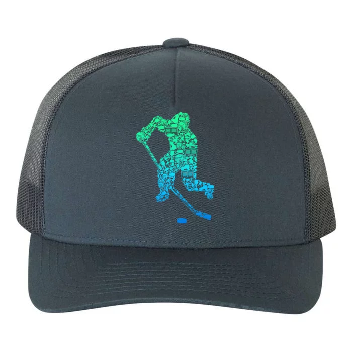 Ice Hockey Player Funny Gift Yupoong Adult 5-Panel Trucker Hat