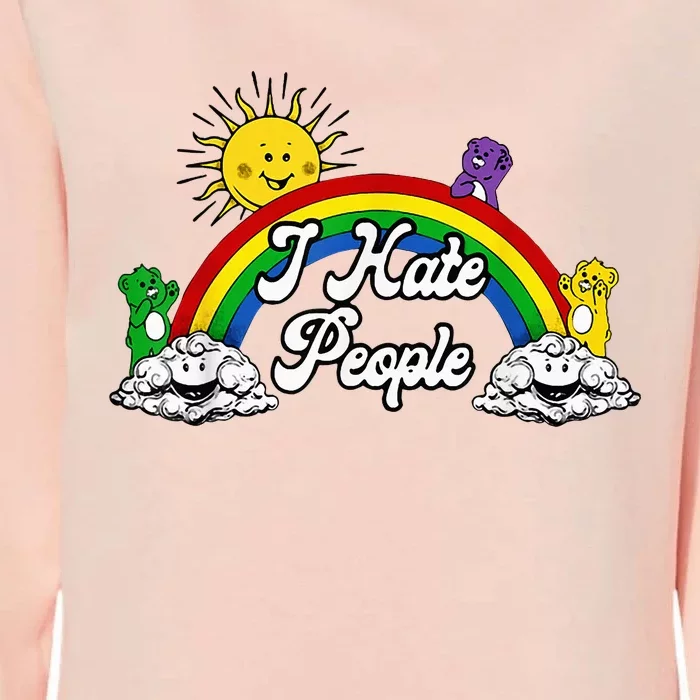 I Hate People Womens California Wash Sweatshirt