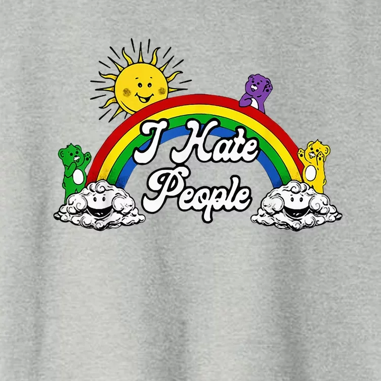 I Hate People Women's Crop Top Tee