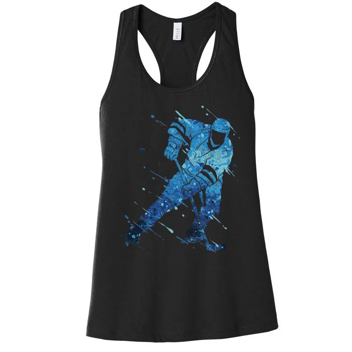 Ice Hockey Player Women's Racerback Tank