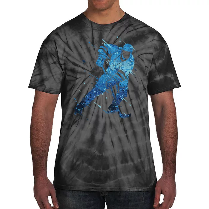 Ice Hockey Player Tie-Dye T-Shirt