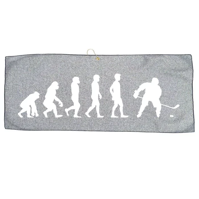 Ice Hockey Player Evolution Hockey Gift Cute Gift Large Microfiber Waffle Golf Towel