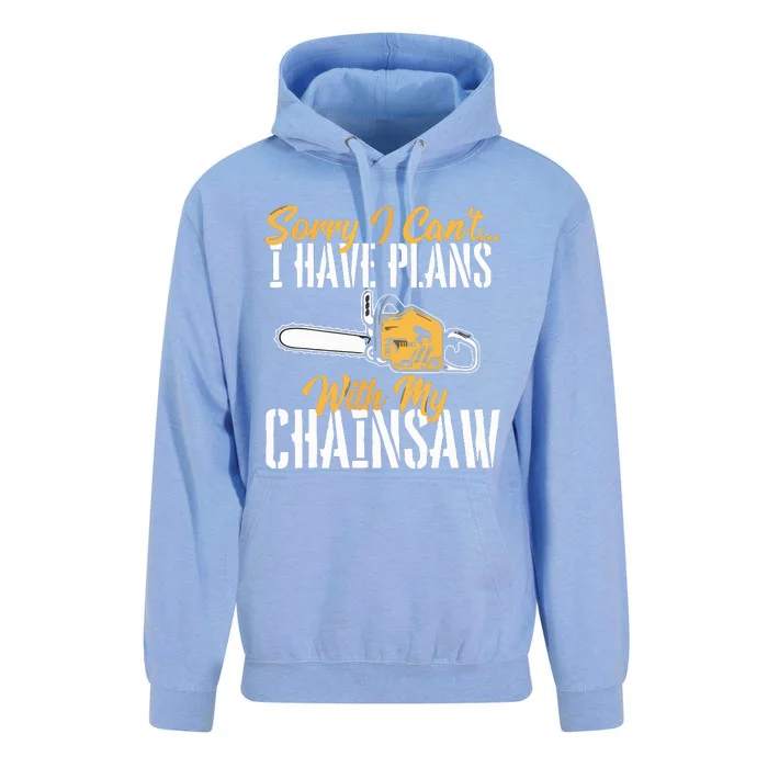 I Have Plans With My Chainsaw Lumberjack Lumberman Logger Unisex Surf Hoodie