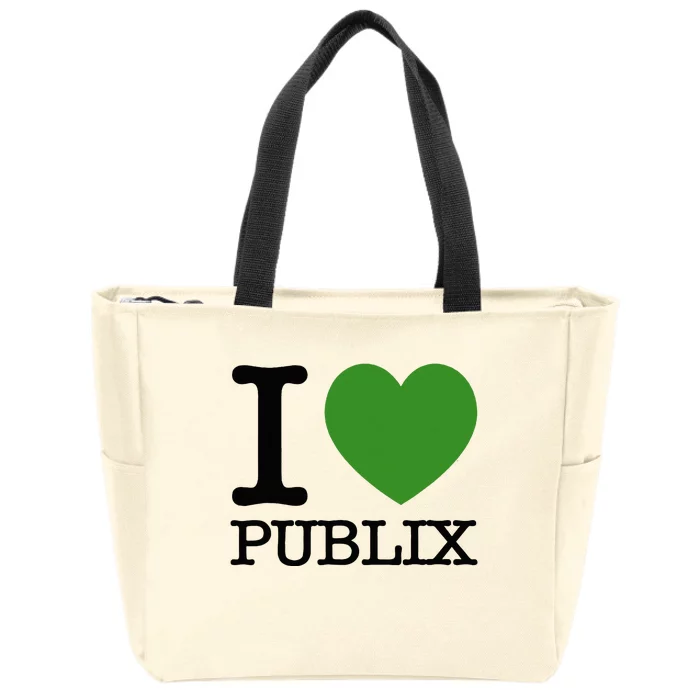 I Heart Publix Zip Tote Bag