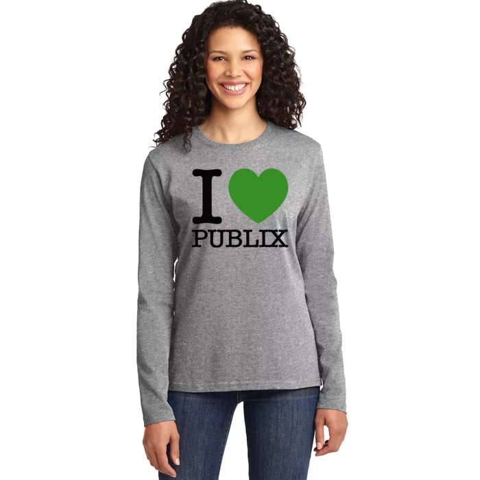 I Heart Publix Ladies Long Sleeve Shirt