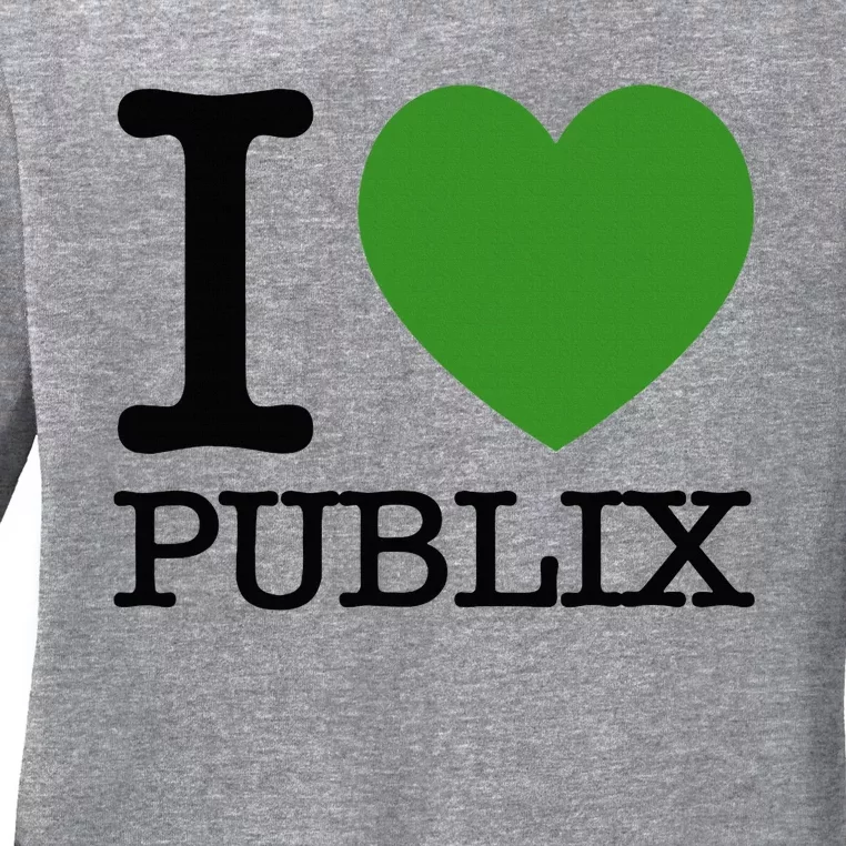 I Heart Publix Ladies Long Sleeve Shirt