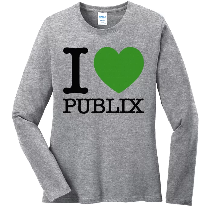 I Heart Publix Ladies Long Sleeve Shirt