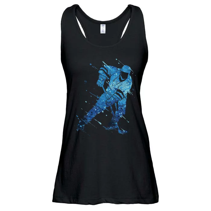 Ice Hockey Player Ladies Essential Flowy Tank