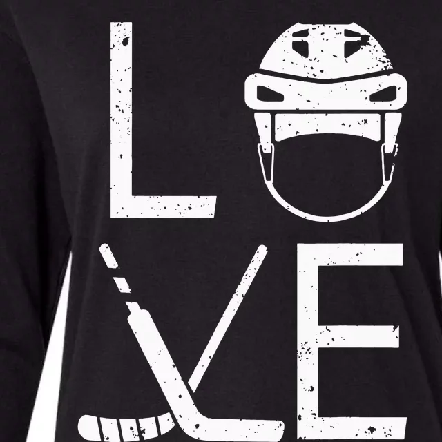 Ice Hockey Player Goalkeeper Ice Hockey Goalie Womens Cotton Relaxed Long Sleeve T-Shirt