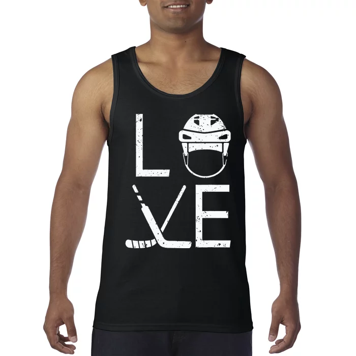 Ice Hockey Player Goalkeeper Ice Hockey Goalie Tank Top