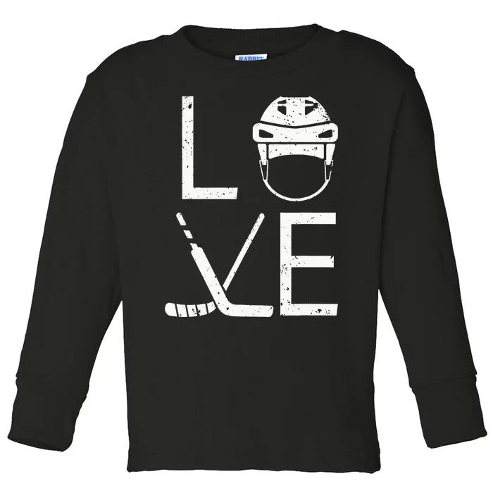 Ice Hockey Player Goalkeeper Ice Hockey Goalie Toddler Long Sleeve Shirt