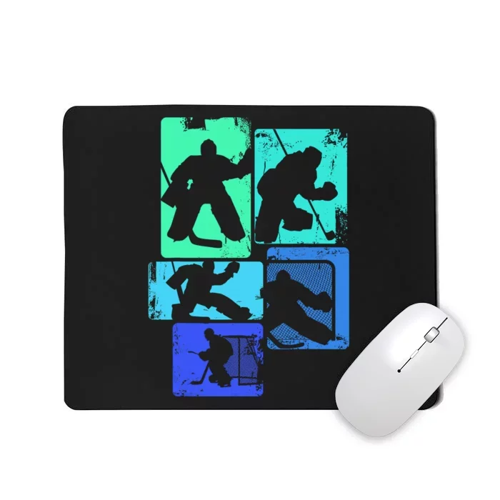 Ice Hockey Player Goalkeeper Ice Hockey Goalie Gift Mousepad