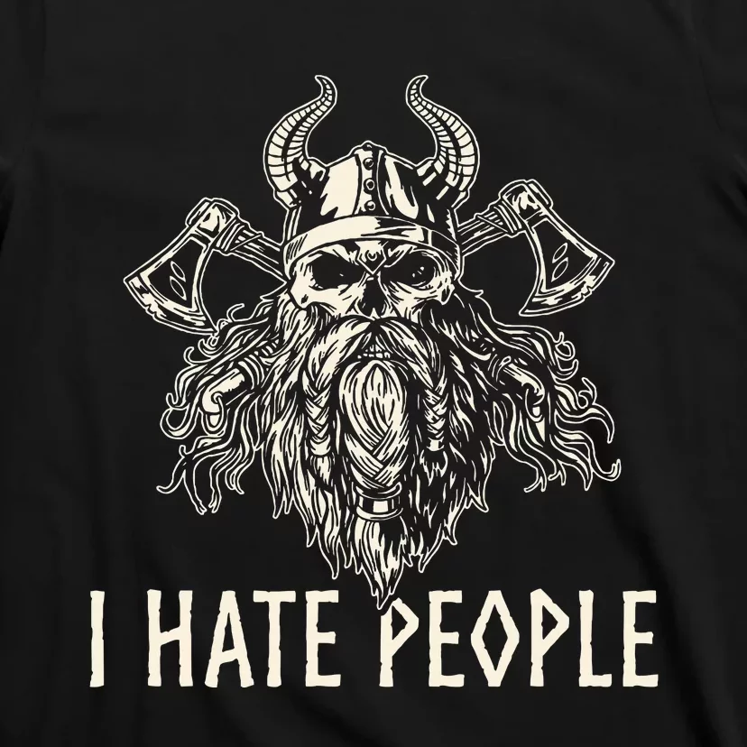 I Hate People Norse Mythology Viking T-Shirt