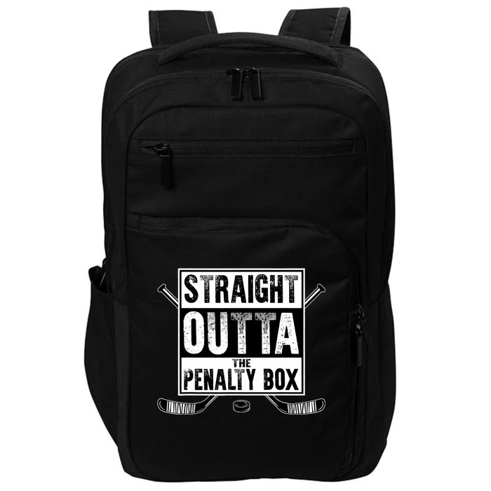 Ice Hockey Player Gift Straight Outta The Penalty Box Impact Tech Backpack