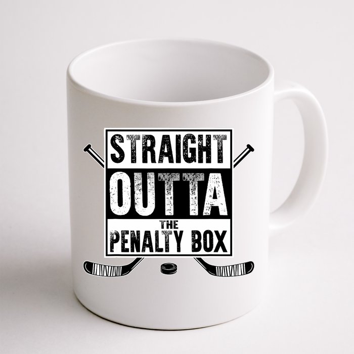 Ice Hockey Player Gift Straight Outta The Penalty Box Front & Back Coffee Mug