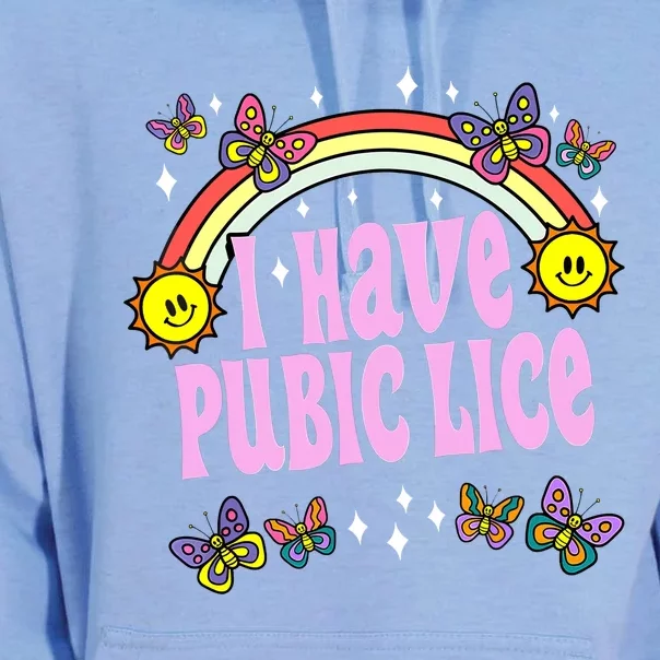 I Have Pubic Lice Retro Funny Unisex Surf Hoodie