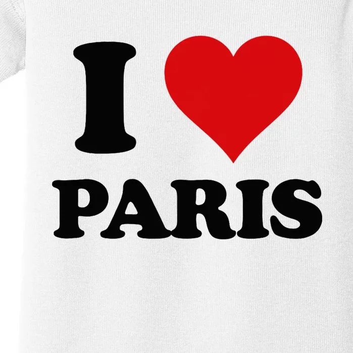 I Heart Paris First Name I Love Personalized Stuff Baby Bodysuit