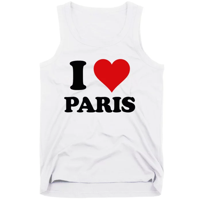 I Heart Paris First Name I Love Personalized Stuff Tank Top