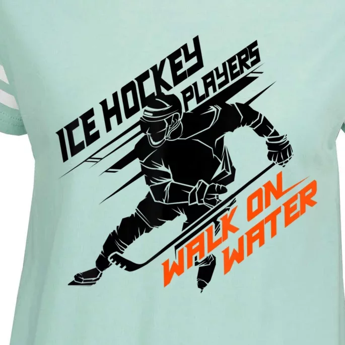 Ice Hockey Players Walk On Water Superpower Enza Ladies Jersey Football T-Shirt