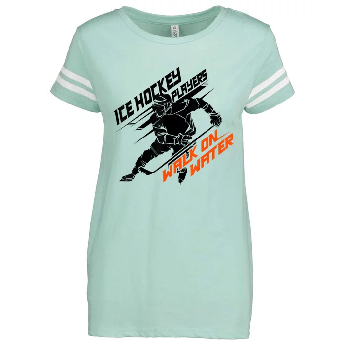 Ice Hockey Players Walk On Water Superpower Enza Ladies Jersey Football T-Shirt