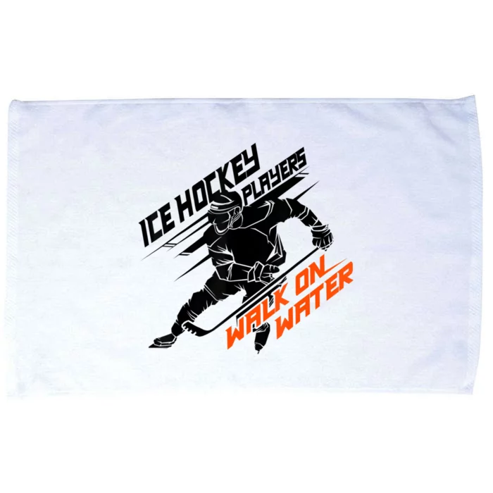 Ice Hockey Players Walk On Water Superpower Microfiber Hand Towel