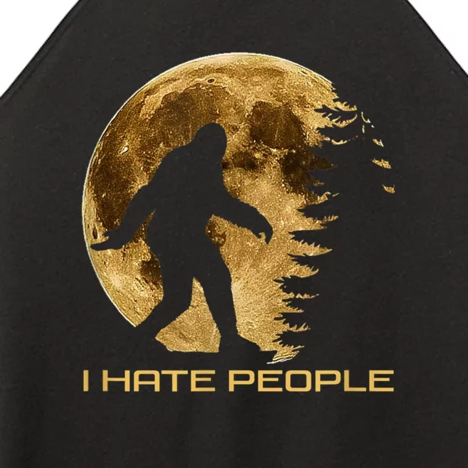 I Hate People Bigfoot Women’s Perfect Tri Rocker Tank