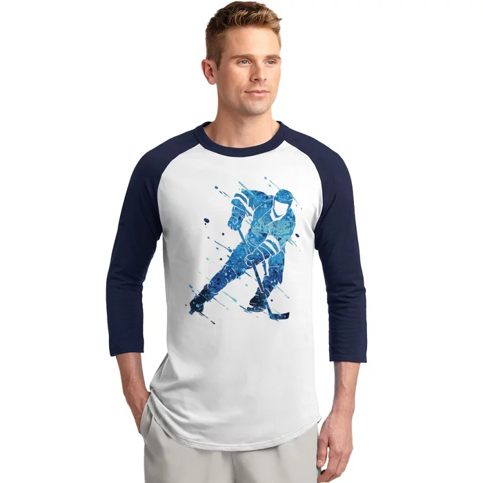 Ice Hockey Player Baseball Sleeve Shirt