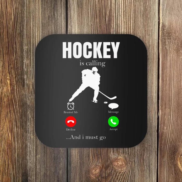 Ice Hockey Puck Hockeyplayer Player Coaster