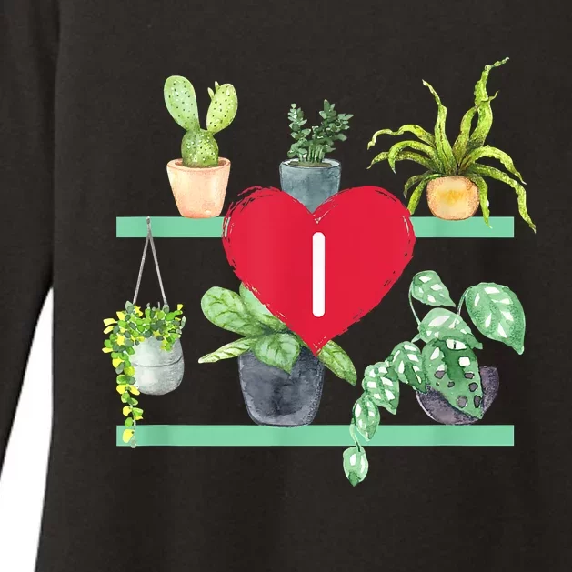 I Heart Plants Womens CVC Long Sleeve Shirt