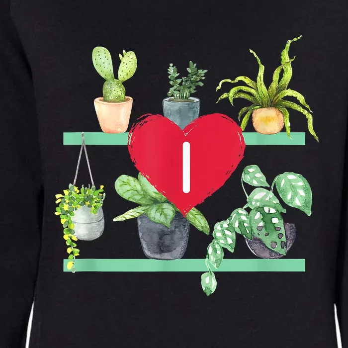 I Heart Plants Womens California Wash Sweatshirt