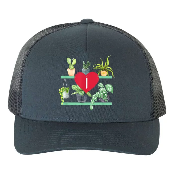 I Heart Plants Yupoong Adult 5-Panel Trucker Hat