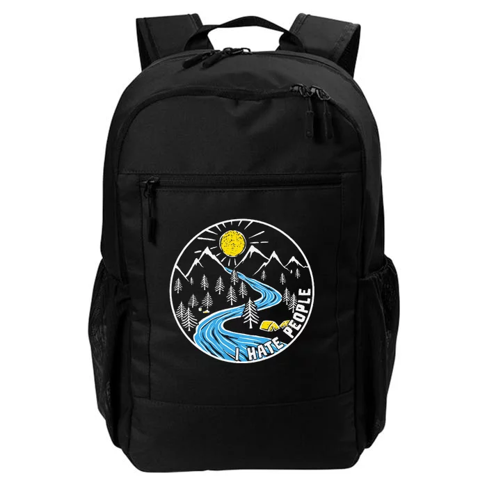 I Hate People Outdoor Vintage Camping Nature Lover Daily Commute Backpack