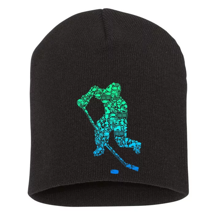 Ice Hockey Player Short Acrylic Beanie