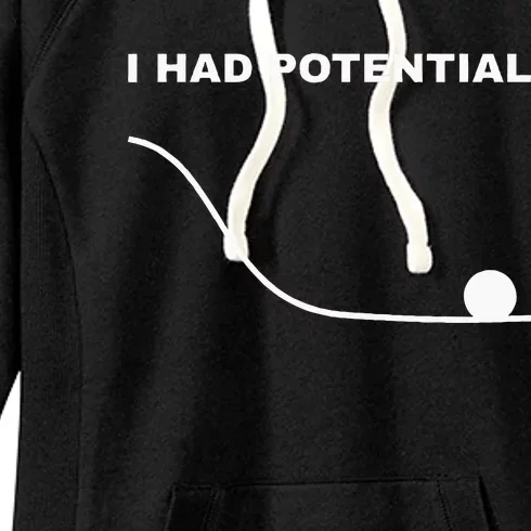 I Had Potential Funny Physics Science Women's Fleece Hoodie