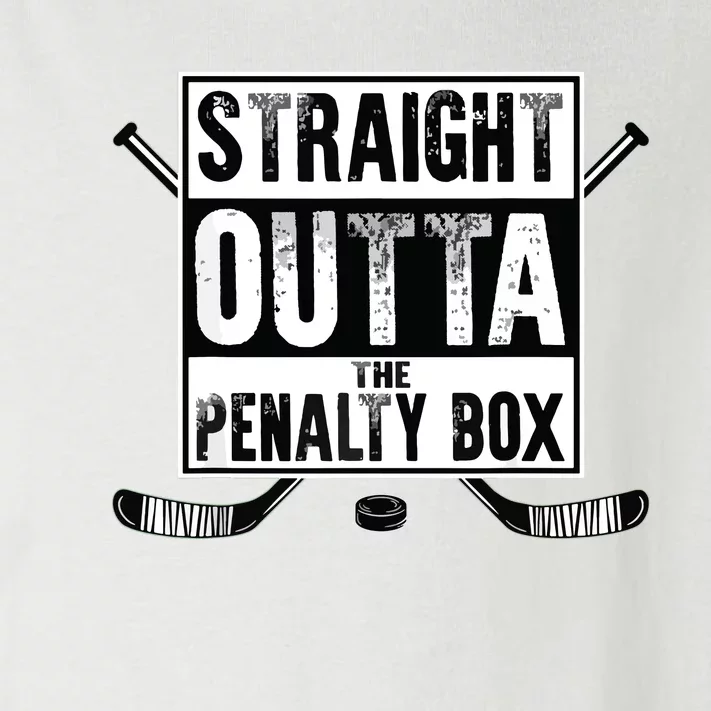 Ice Hockey Player Gift Straight Outta The Penalty Box Toddler Long Sleeve Shirt