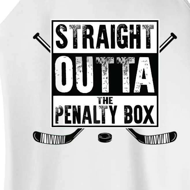 Ice Hockey Player Gift Straight Outta The Penalty Box Women’s Perfect Tri Rocker Tank