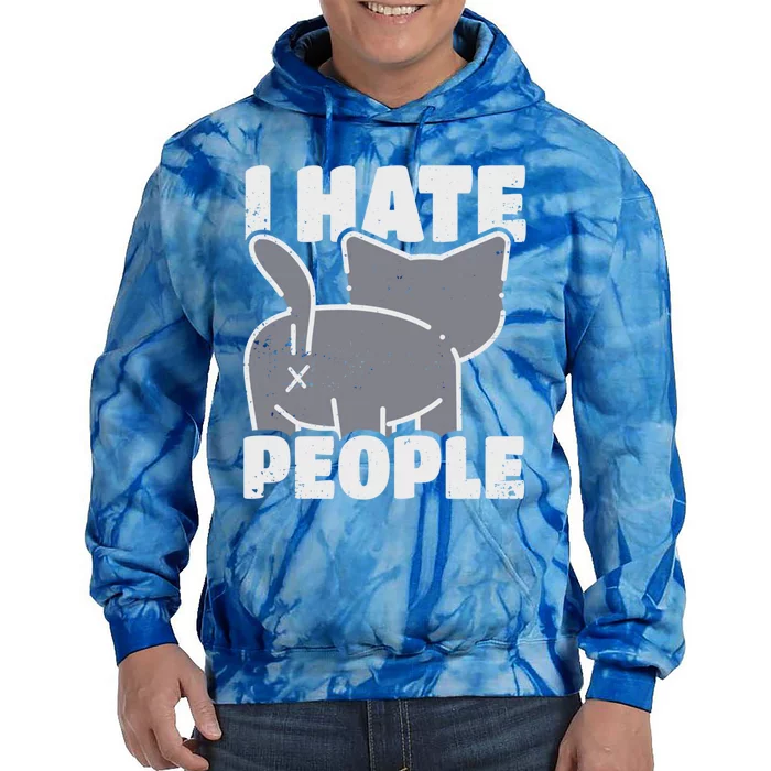 I Hate People Gift Tie Dye Hoodie