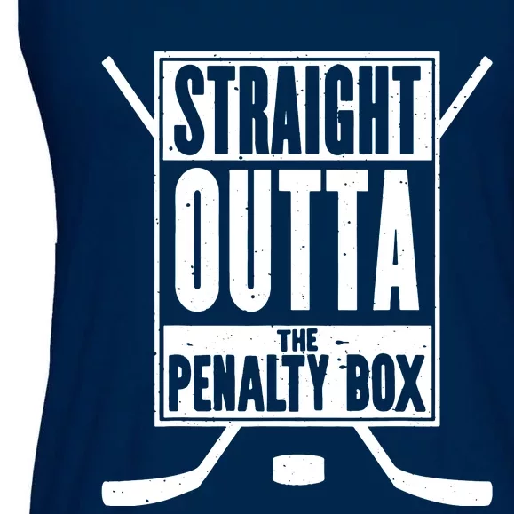 Ice Hockey Player Gift Straight Outta The Penalty Box Ladies Essential Flowy Tank