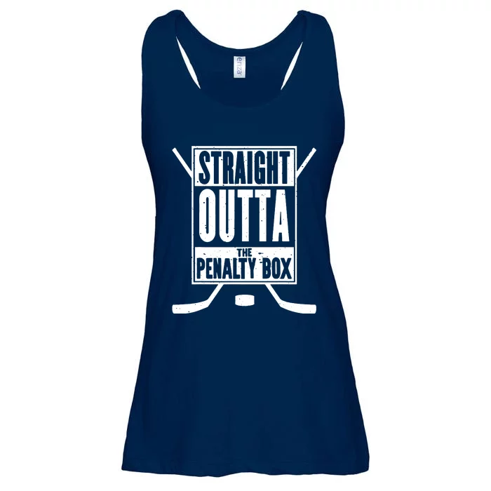 Ice Hockey Player Gift Straight Outta The Penalty Box Ladies Essential Flowy Tank