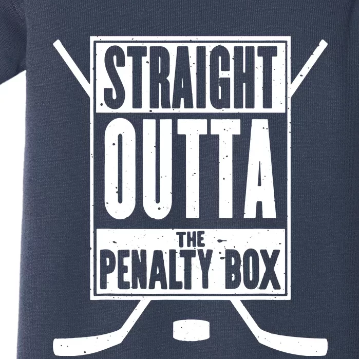 Ice Hockey Player Gift Straight Outta The Penalty Box Baby Bodysuit