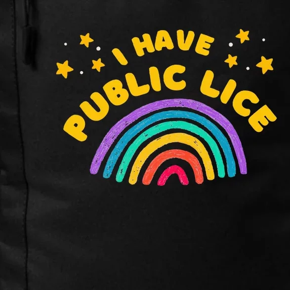 I Have Pubic Lice Funny Retro Daily Commute Backpack