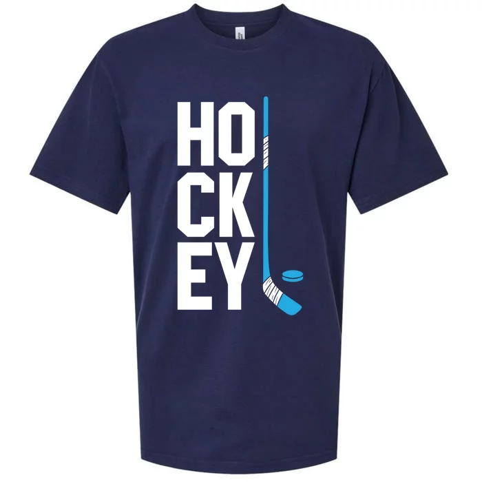 Ice Hockey Player Hockey Son Gift Hockey Funny Gift Sueded Cloud Jersey T-Shirt