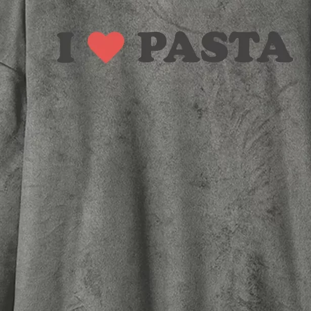 I Heart Pasta Hooded Wearable Blanket