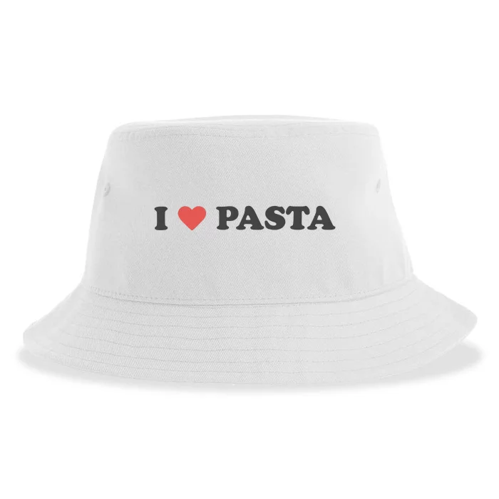 I Heart Pasta Sustainable Bucket Hat